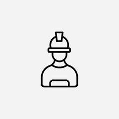 Worker set icon,sign,symbol,pictogram isolated