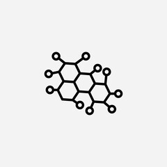 Fototapeta premium Molecule set icon,sign,symbol,pictogram isolated