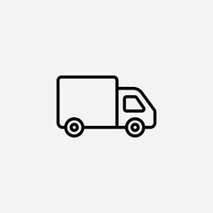 Fototapeta premium Delivery van set icon,sign,symbol,pictogram isolated
