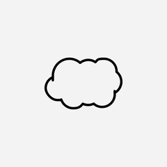 Cloud set icon,sign,symbol,pictogram isolated