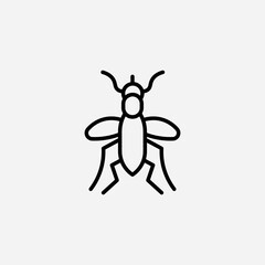 Mosquito set icon,sign,symbol,pictogram isolated
