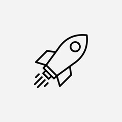 Rocket set icon,sign,symbol,pictogram isolated