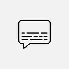 Subtitles set icon,sign,symbol,pictogram isolated