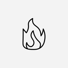 Fire set icon,sign,symbol,pictogram isolated