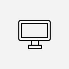 Computer screen set icon,sign,symbol,pictogram isolated