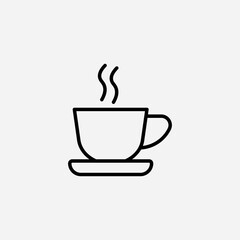 Coffee set icon,sign,symbol,pictogram isolated