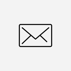 Mail set icon,sign,symbol,pictogram isolated