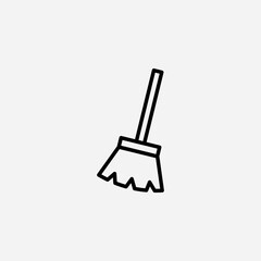 Broom set icon,sign,symbol,pictogram isolated