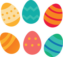 Fototapeta premium Adobe Illustrator Artwork set of easter eggs 