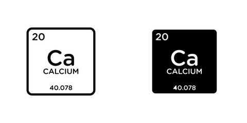 Calcium icon, single simple vector illustration, good for all purposes, Isolated on white background.