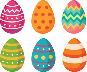 Adobe Illustrator Artwork set of easter eggs
