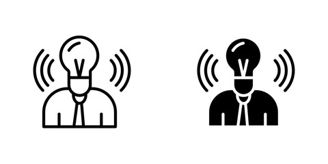 Brand awareness icon, flat style isolated on grey background. Open door symbol for your web site design, logo, app, UI. Vector illustration,