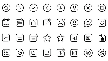 Web button vector icon set for internet business design