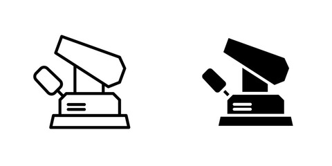 Floor sanding machine icon, Floor sanding in construction or renovation work vector icon. That process to removing the top surfaces of a wooden floor i.e. hardwood and parquet by sandpaper 