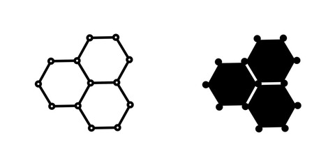 Graphene icon, Premium outline icon depicting graphene technology 