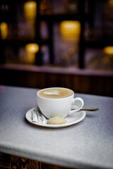 Cup of coffee on a table