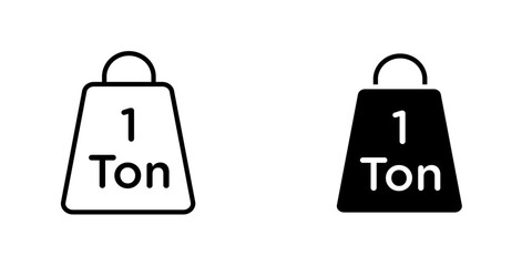 Tonne icon, Tonne vector icon isolated on transparent background, Tonne logo concept