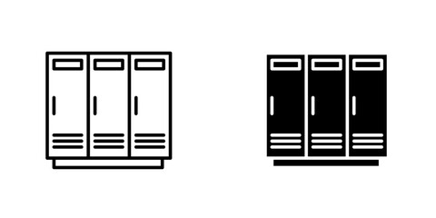 Editable locker, changing room vector icon. Part of a big icon set family. Perfect for web and app interfaces, presentations, infographics,