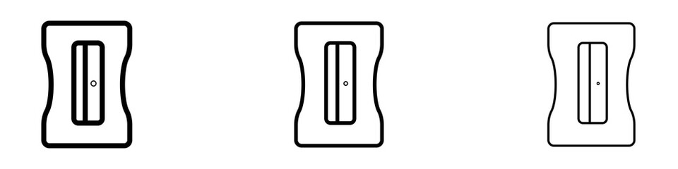 Sharpener icons for web site, mobile application. Logo illustration.