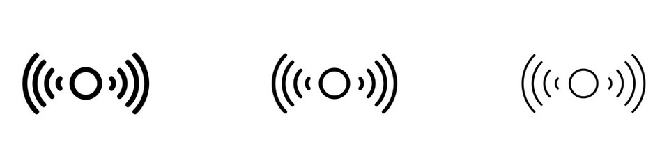 Sensor icons for web site, mobile application. Logo illustration.