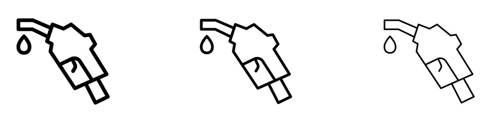 Petrol icons for web site, mobile application. Logo illustration.