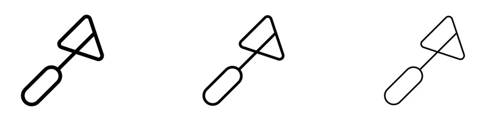 Reflex hammer icons for web site, mobile application. Logo illustration.