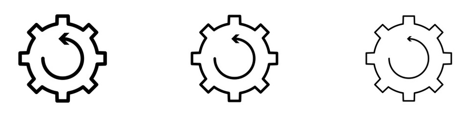 Recovery icons for web site, mobile application. Logo illustration.