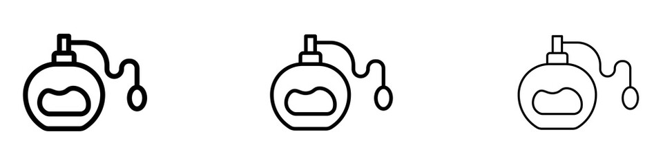 Parfum icons for web site, mobile application. Logo illustration.