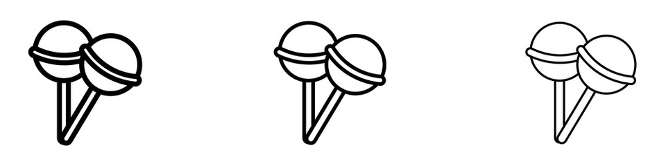 Lollypop icons for web site, mobile application. Logo illustration.