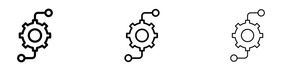 Function icons for web site, mobile application. Logo illustration.