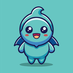 Cute Buto Ijo Indonesian Ghost – Mythical Holiday Character Cartoon Vector Isolated
