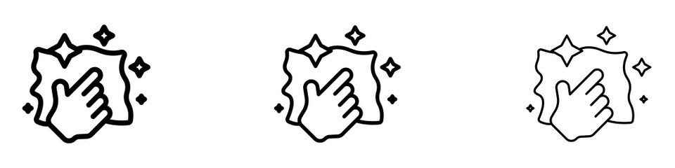 Clean icons for web site, mobile application. Logo illustration.