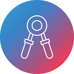 Grip Line Gradient Circle Background Icon