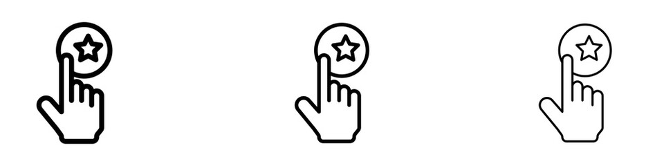 Benefits icons for web site, mobile application. Logo illustration.
