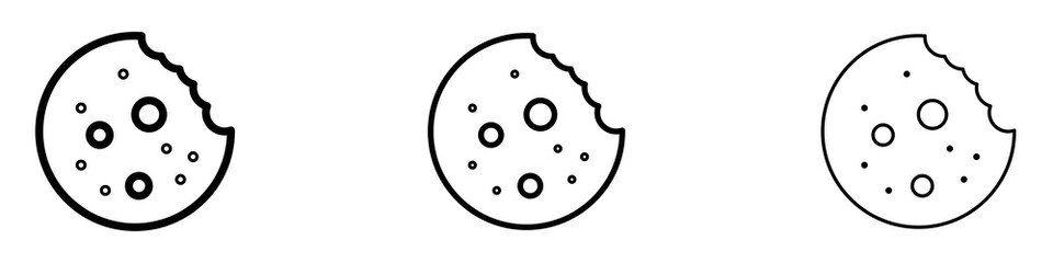 Biscuit icons for web site, mobile application. Logo illustration.