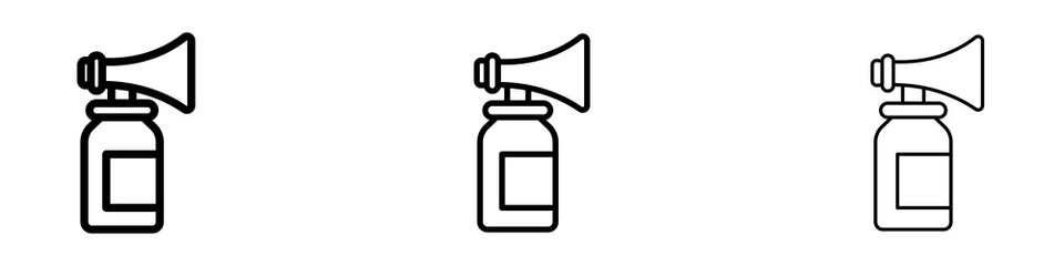 Air horn icons for web site, mobile application. Logo illustration.