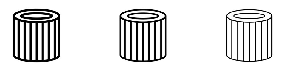 Air filter icons for web site, mobile application. Logo illustration.