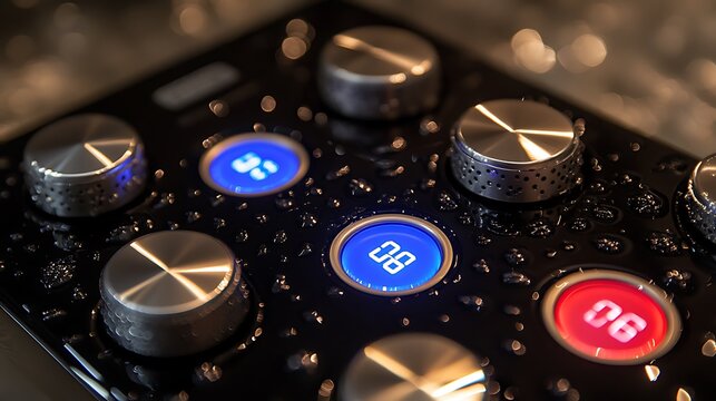 Luxury Spa Control Panel Water Therapy Buttons.