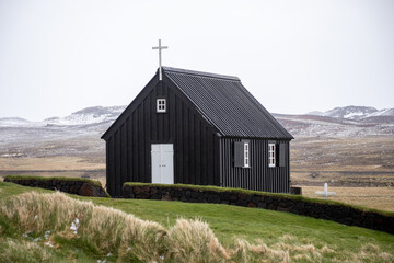 Obraz premium Krysuvikurkirkja Church