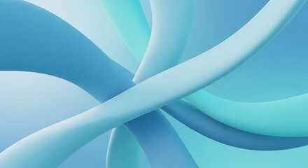 Abstract swirling blue waves background