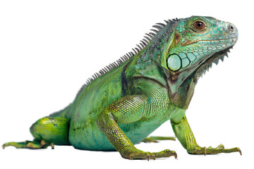 Obraz premium cut out isolated iguana pet on transparent background background