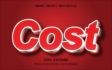 Eps 3d text effect cost