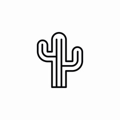 cactus plant icon sign vector