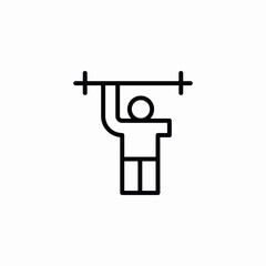 disability horizontal bar icon sign vector