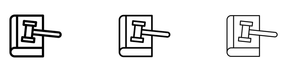 Code of conduct icons. Thin linear graphic pictogram for website