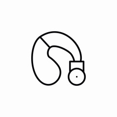 hearing device icon sign vector