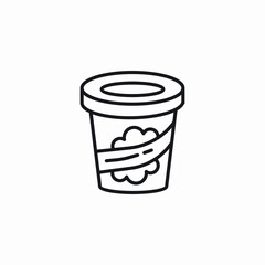takeaway cup icon sign vector