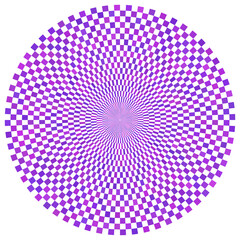 Abstract circle mirage technology.	