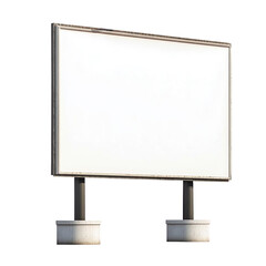 Obraz premium Blank billboard isolated on transparent background