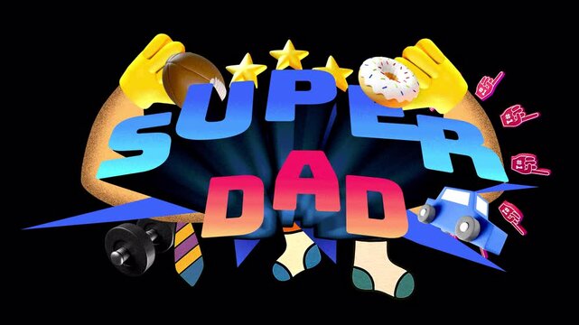 Super Dad Title &ndash; Bold & Funny Animation